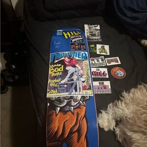 Thrasher Graphic Skateboard Deck Frankie Hill  signed deck and picture/stickers